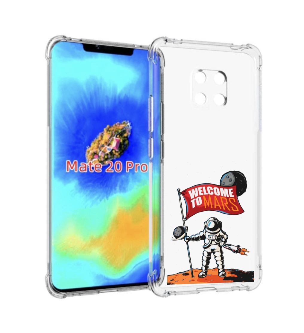 

Чехол MyPads Вэлком-Марс для Huawei Mate 20 Pro/Mate 20 RS 6.39, Прозрачный, Tocco