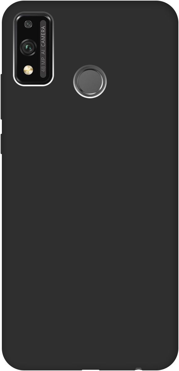 

Матовый Soft Touch силиконовый чехол на Honor 9X Lite/Хонор 9Х Лайт черный, 243