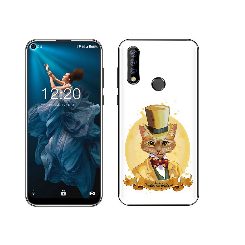 

Чехол MyPads Tocco для Oukitel C17 Pro кот юрист, Прозрачный, Tocco