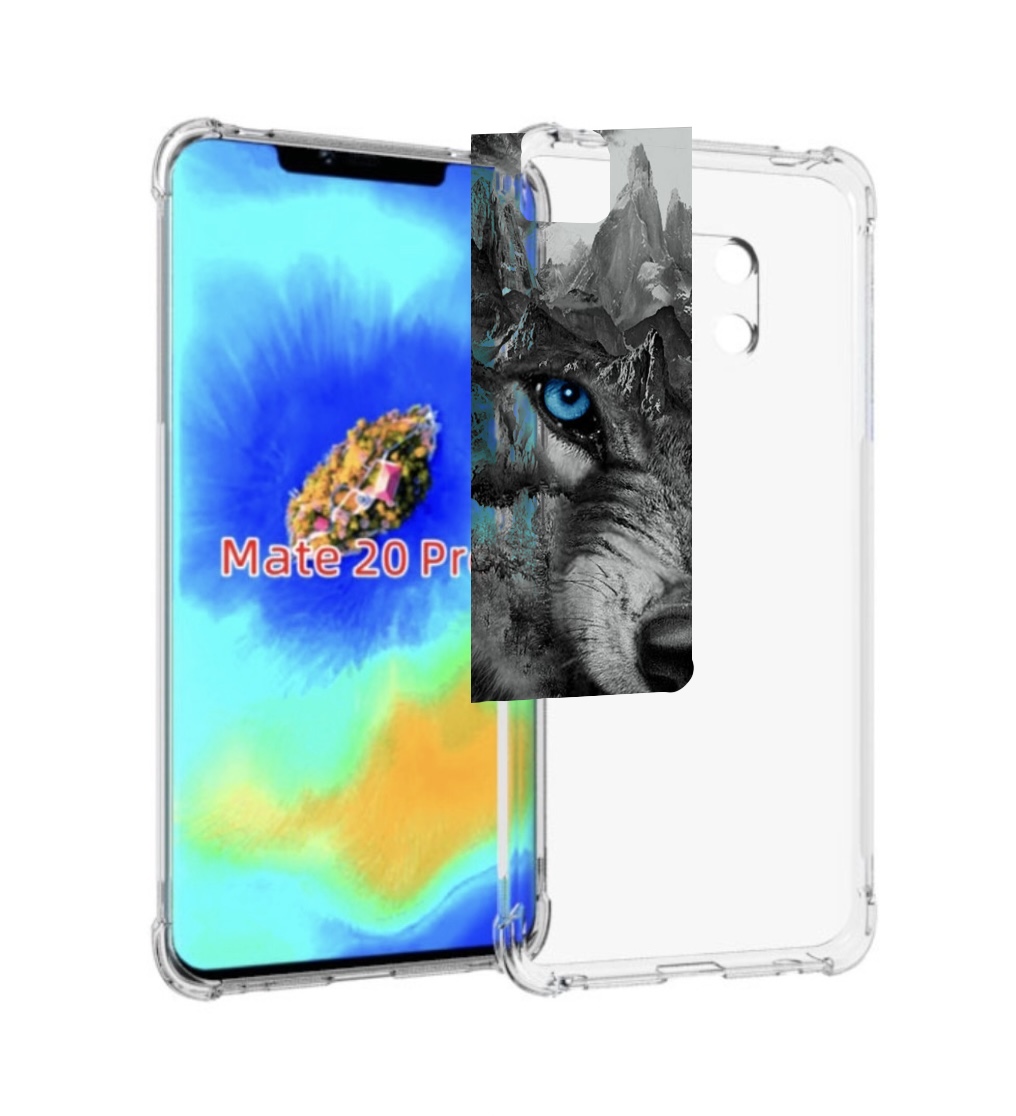 

Чехол MyPads Волк-частица мужской для Huawei Mate 20 Pro/Mate 20 RS 6.39, Прозрачный, Tocco