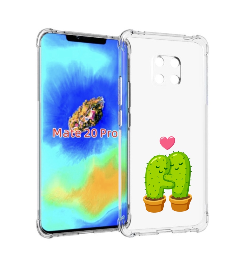 

Чехол MyPads Влюбленные-кактусы для Huawei Mate 20 Pro/Mate 20 RS 6.39, Прозрачный, Tocco