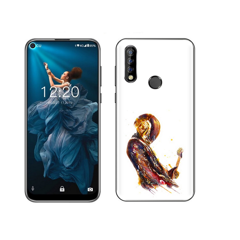 

Чехол MyPads Tocco для Oukitel C17 Pro космо-музыкант, Прозрачный, Tocco