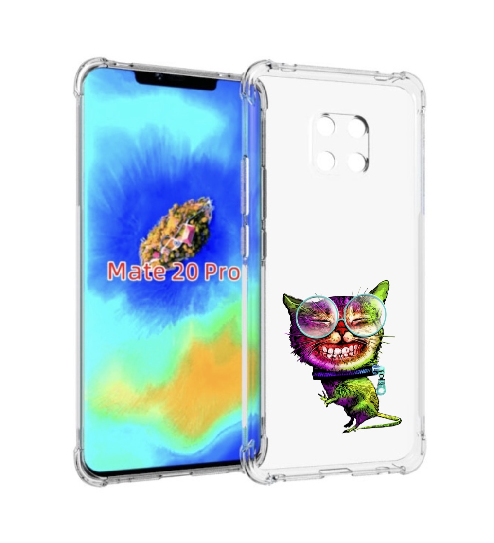 

Чехол MyPads Веселый кот для Huawei Mate 20 Pro/Mate 20 RS 6.39, Прозрачный, Tocco