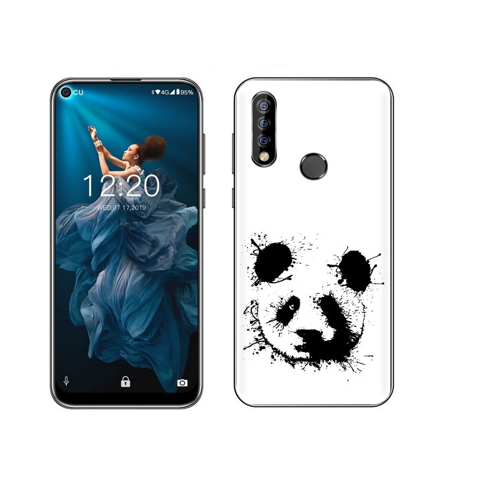

Чехол MyPads Tocco для Oukitel C17 Pro клякса-панда, Прозрачный, Tocco