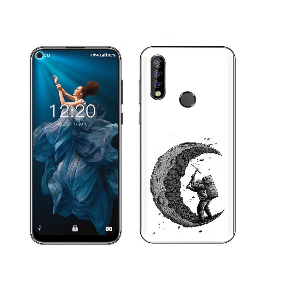 

Чехол MyPads Tocco для Oukitel C17 Pro камненная луна, Прозрачный, Tocco