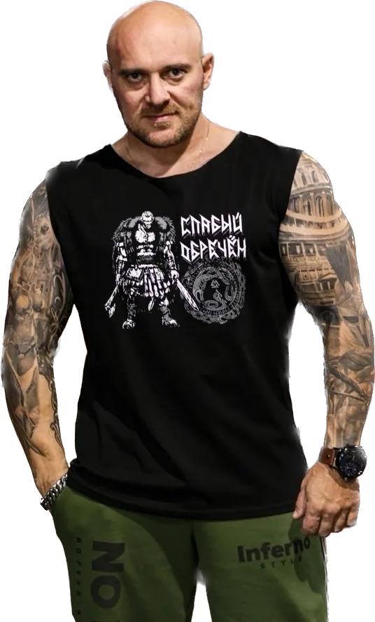 

Майка мужская INFERNO style М-002-002 черная L, Черный, М-002-002