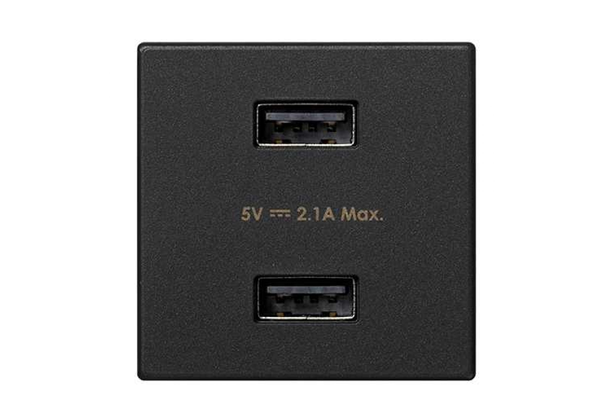 фото Simon connect графит зарядное устройство 2хusb, к45, 5 в, 2,1а