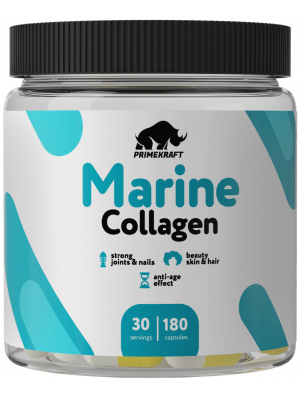 Prime Kraft Hydrolyzed Marine Collagen Peptides 180cap (180 капсул)