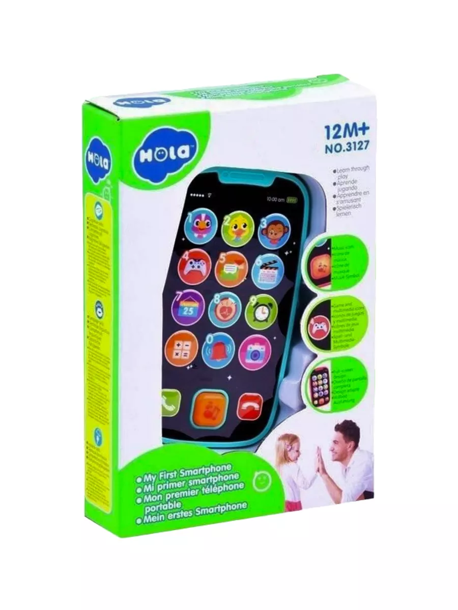 

Интерактивный игрушечный телефон HOLA_TOYS 1тшт, Черный, Интерактивная игрушка