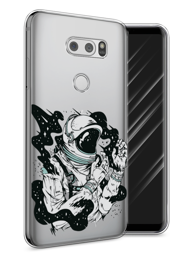 

Чехол Awog на LG V30 "Космонавт арт", Черный;белый;прозрачный, 83050-7