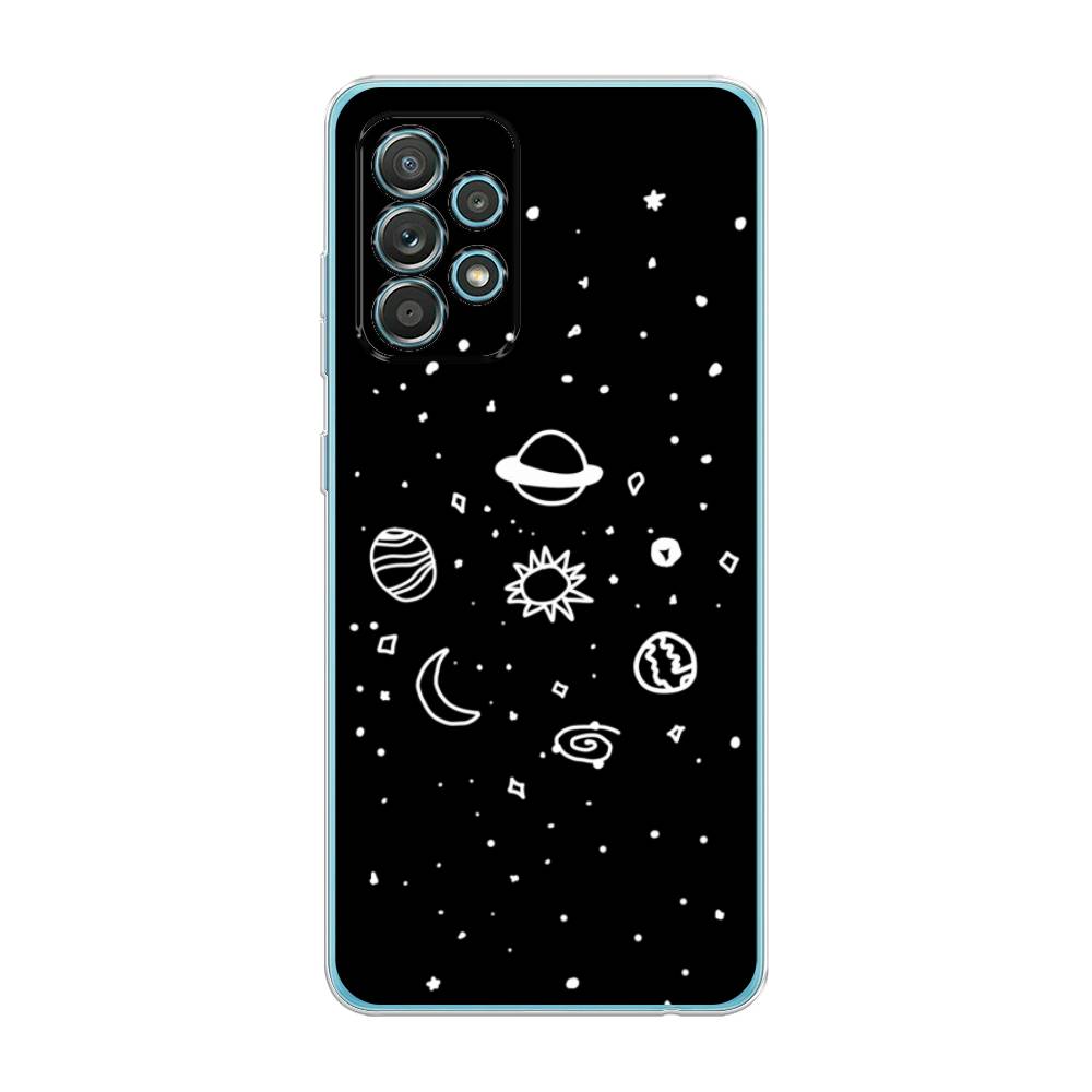 

Чехол на Samsung Galaxy A33 5G "Дудл солнечной системы", Бежевый;серый, 2104450-2