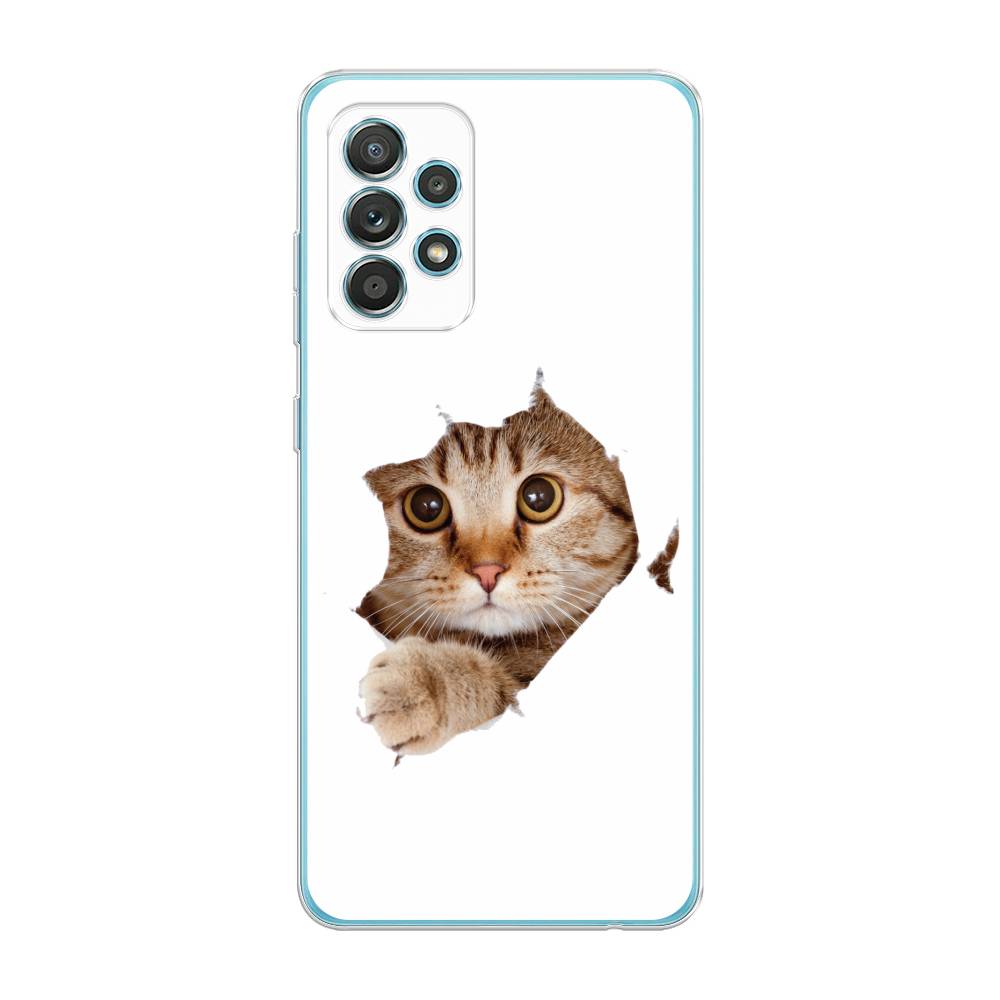 

Чехол на Samsung Galaxy A33 5G "Кот и бумага", Белый;коричневый, 2104450-1