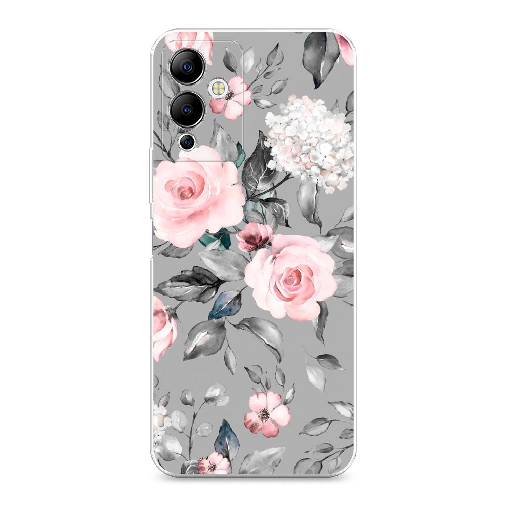 

Чехол Awog "Розы на сером" для Infinix Note 12i, 3102050-8