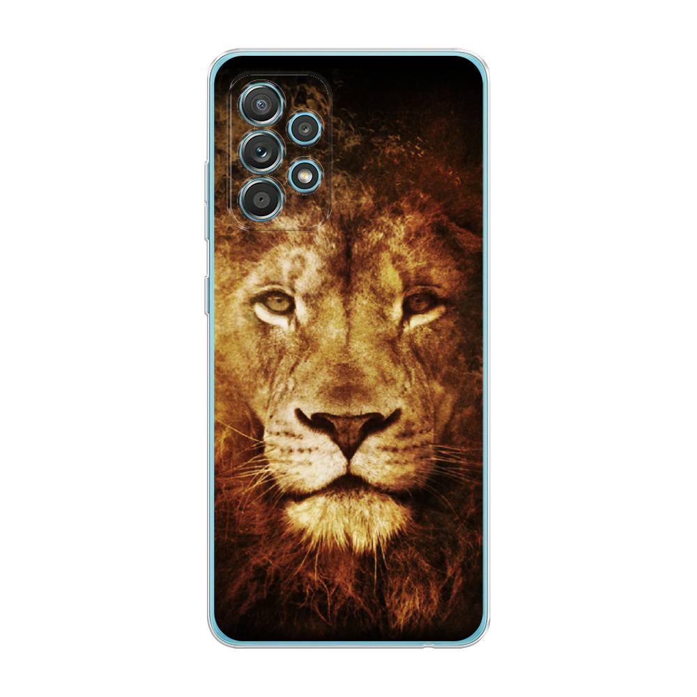 

Чехол на Samsung Galaxy A33 5G "Лев", Черный;коричневый;желтый, 2104450-6