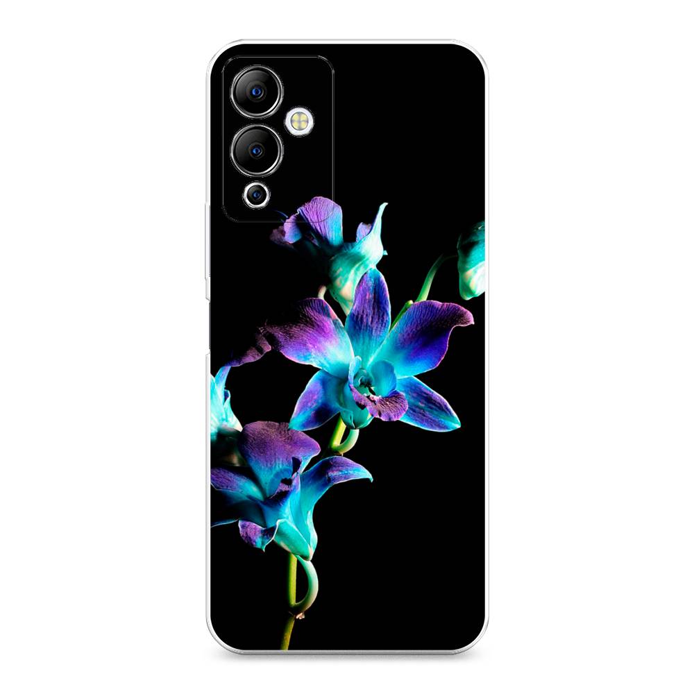 

Чехол Awog на Infinix Note 12i "Синий цветок на черном", 3102050-8