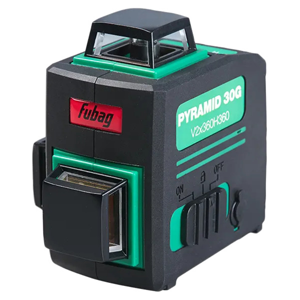 фото Fubag 3d уровень лазерный с зеленым лучом pyramid 30g v2x360h360, 41197