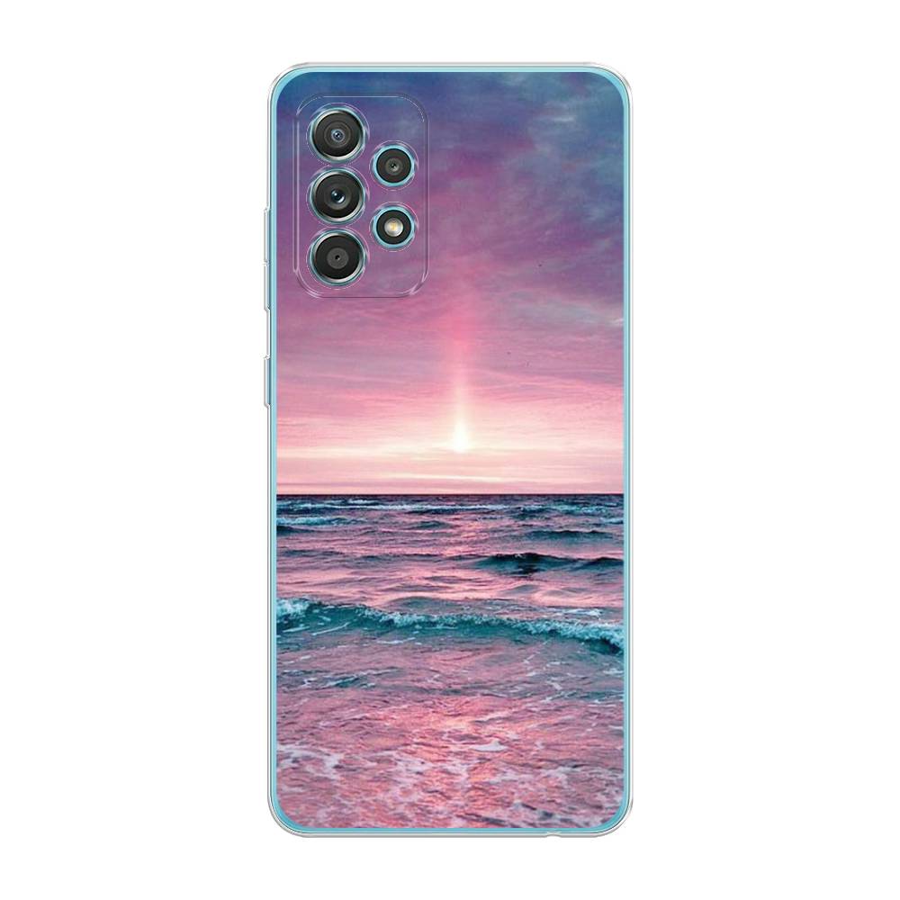 

Чехол на Samsung Galaxy A33 5G "Восход 3", Розовый;голубой, 2104450-2