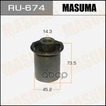 

Сайлентблок рычага подвески Nissan Pathfinder 05> Masuma RU674
