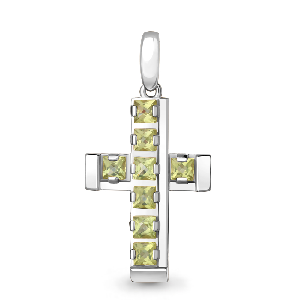 

Кулон из серебра с хризолитом Aquamarine Aquamarine 2541807_925_р, 2541807_925_р