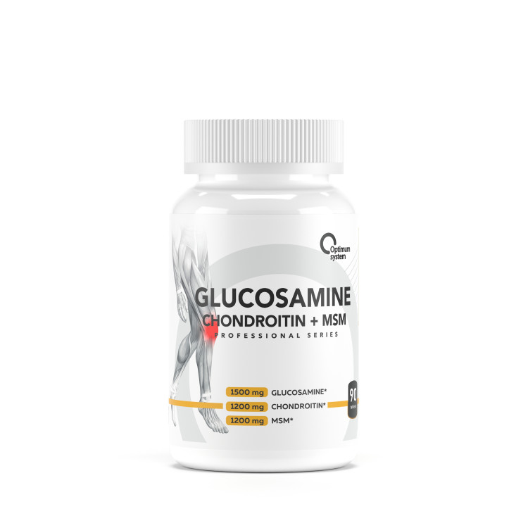 Комплексное средство для суставов и связок Optimum system Glucosamine + MSM 90 таблеток