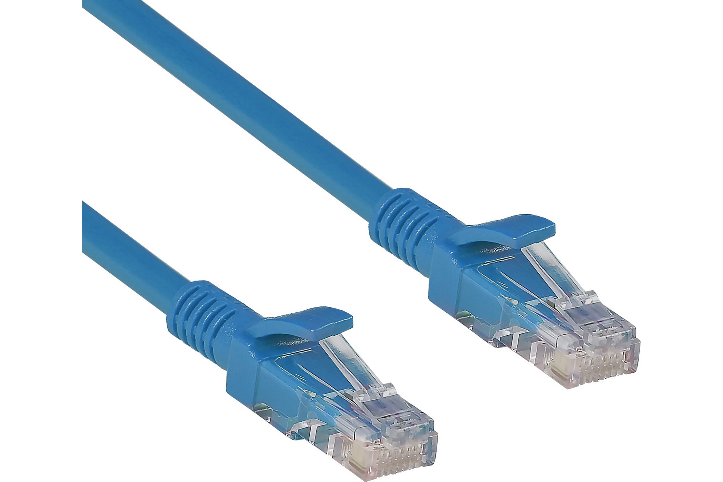 ExeGate Патч-корд UTP-RJ45-RJ45-5e-2M-BL, UTP, cat.5e, 2м, синий 241495