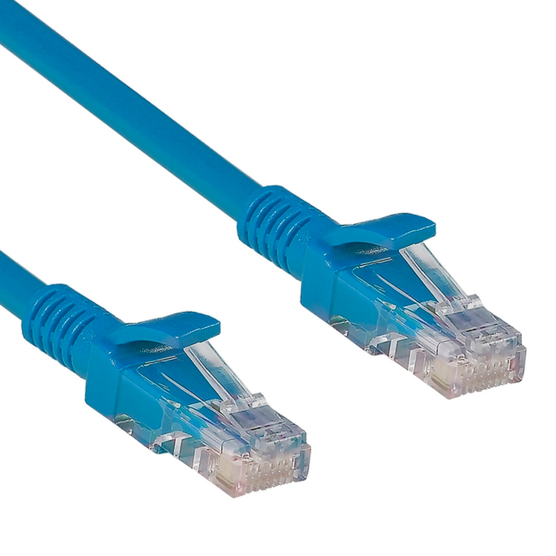 Патч-корд ExeGate RJ-45 - RJ-45 вилка-вилка 2м (17618286) синий