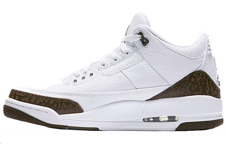 

Кеды унисекс Jordan Air Jordan 3 retro mocha 2018 белые 42.5 EU, Белый, Air Jordan 3 retro mocha 2018