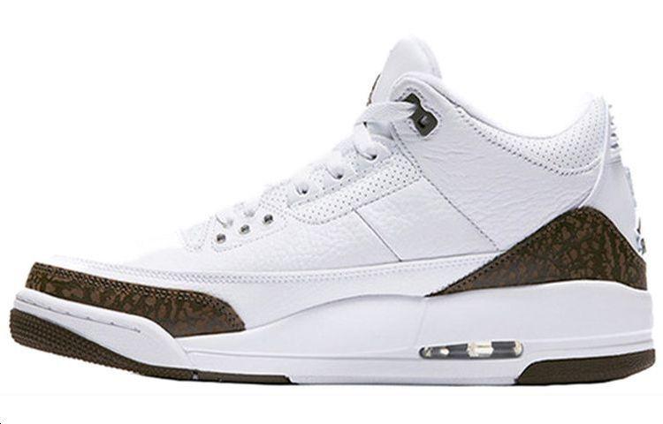 

Кеды унисекс Jordan Air Jordan 3 retro mocha 2018 белые 44 EU, Белый, Air Jordan 3 retro mocha 2018