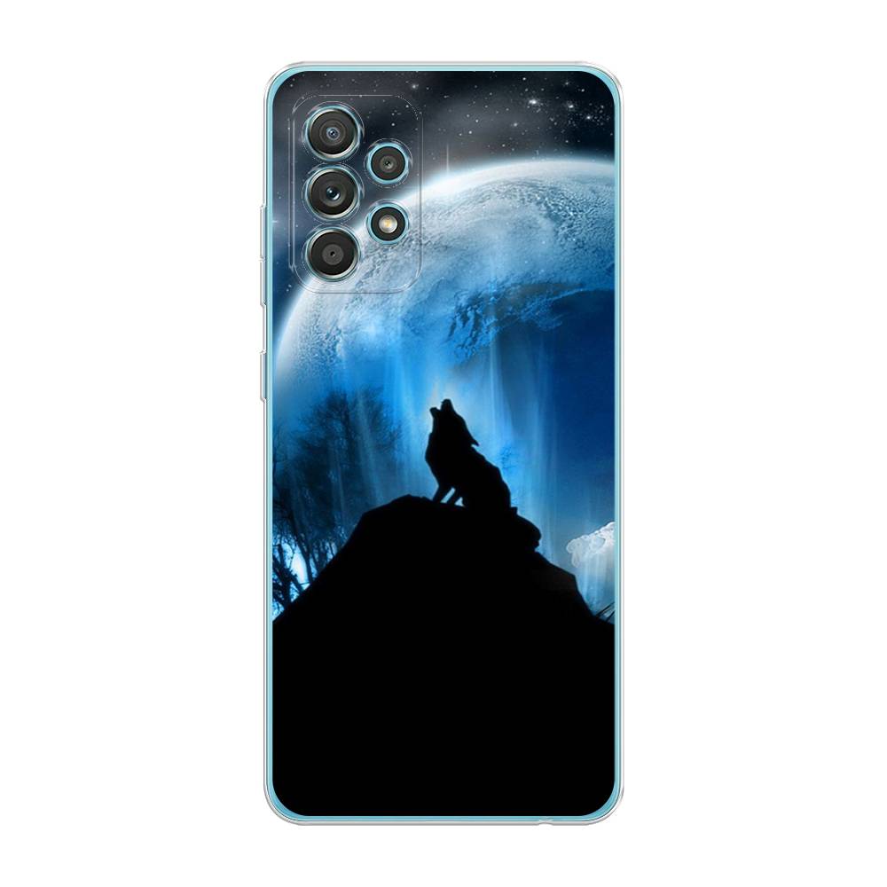 

Чехол на Samsung Galaxy A33 5G "Волк 2", Синий;черный;белый, 2104450-1