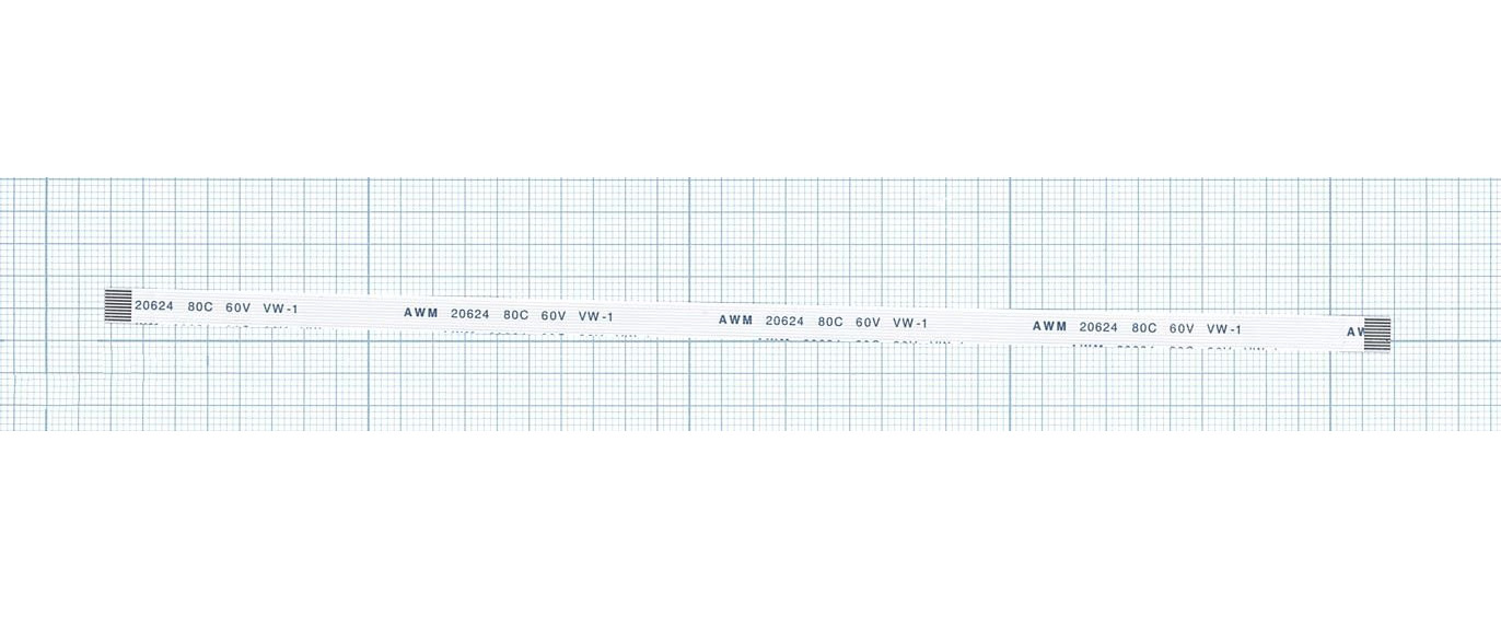 Шлейф интерфейсный OEM 10pin, шаг 0,8мм, длина 20см (100162665V)