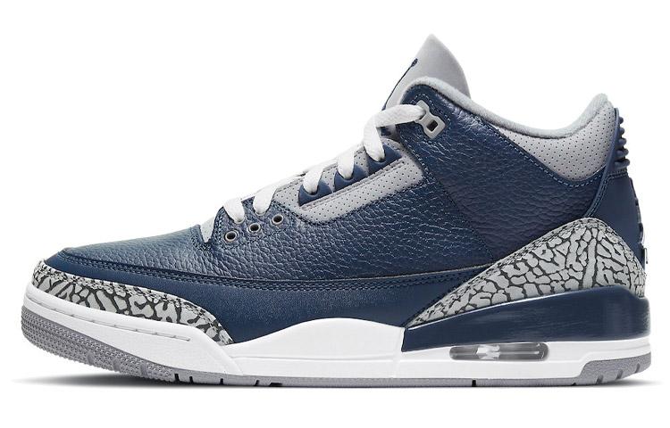

Кеды унисекс Jordan Air Jordan 3 retro midnight navy синие 44 EU, Синий, Air Jordan 3 retro midnight navy