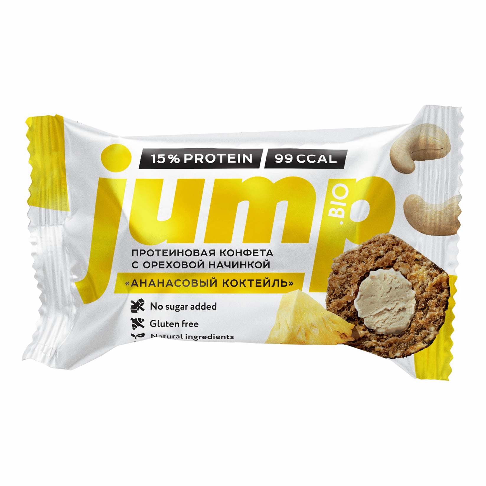 фото Батончик jump протеиновый 15% 30 г ананасовый коктейль