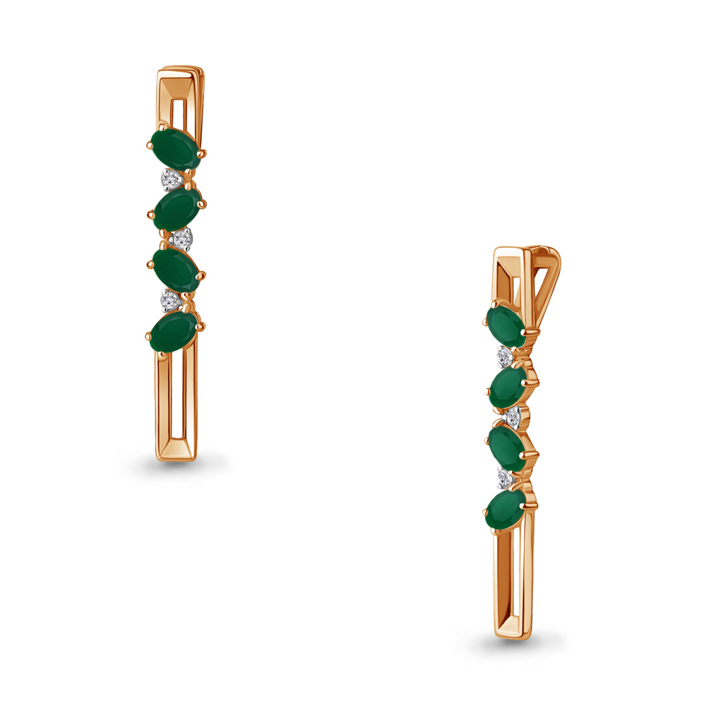 

Кулон из серебра с агатом\фианитом Aquamarine Aquamarine 2533709А_925_з, 2533709А_925_з