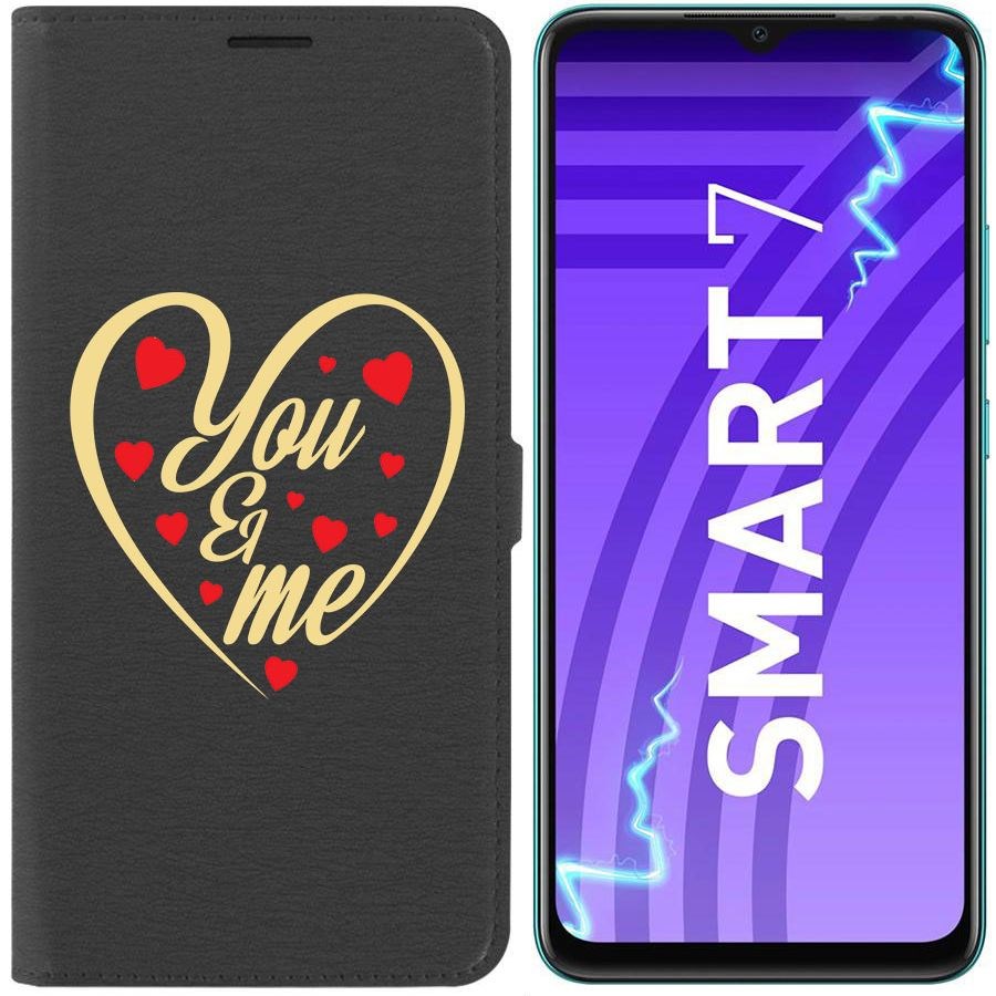 

Чехол-книжка Krutoff Eco Book для Infinix Smart 7 Ты и Я (черный)