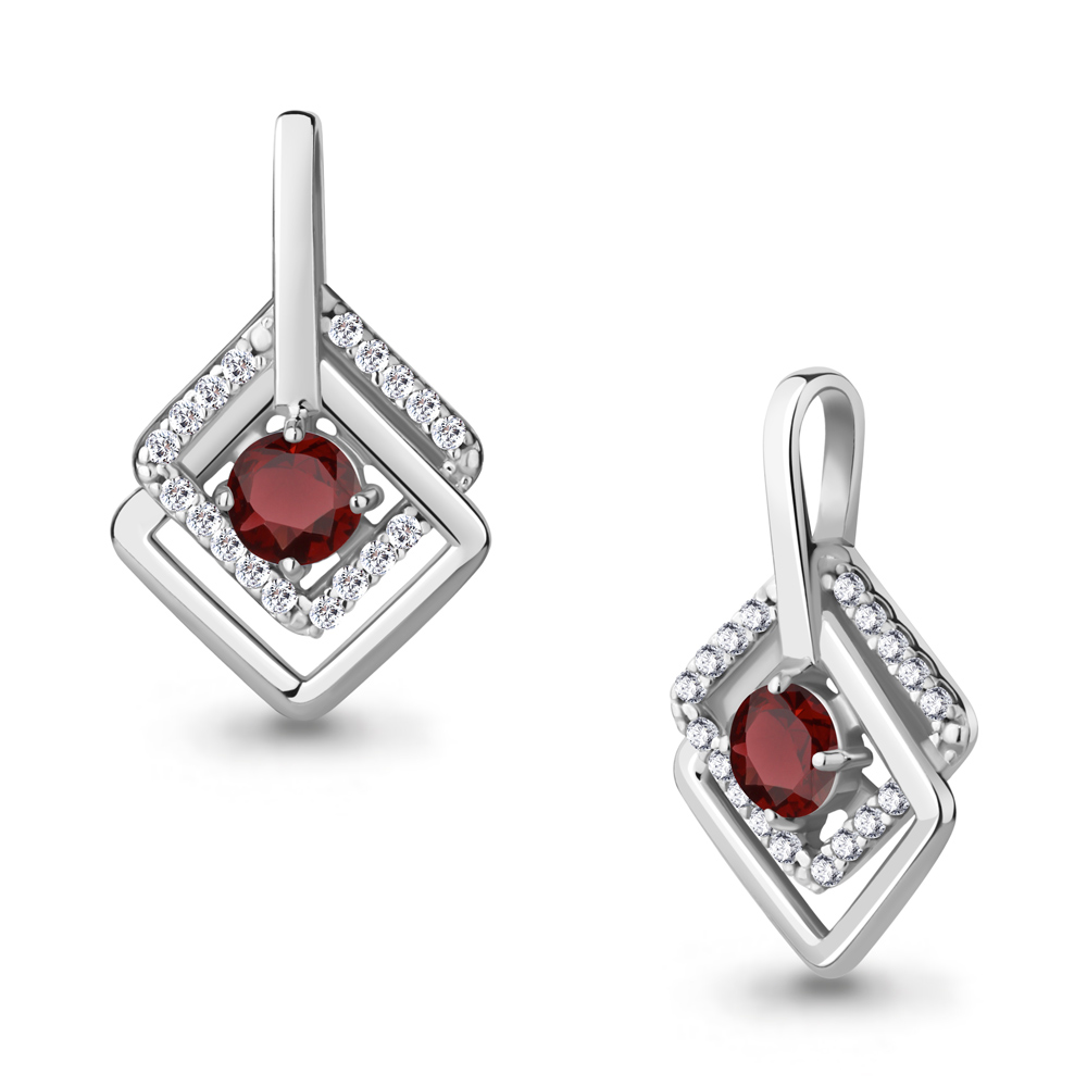 

Кулон из серебра с гранатом Aquamarine Aquamarine 2533603А_925_р, 2533603А_925_р