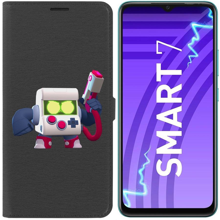 

Чехол-книжка Krutoff Eco Book для Infinix Smart 7 Brawl Stars-8-БИТ классический (черный)