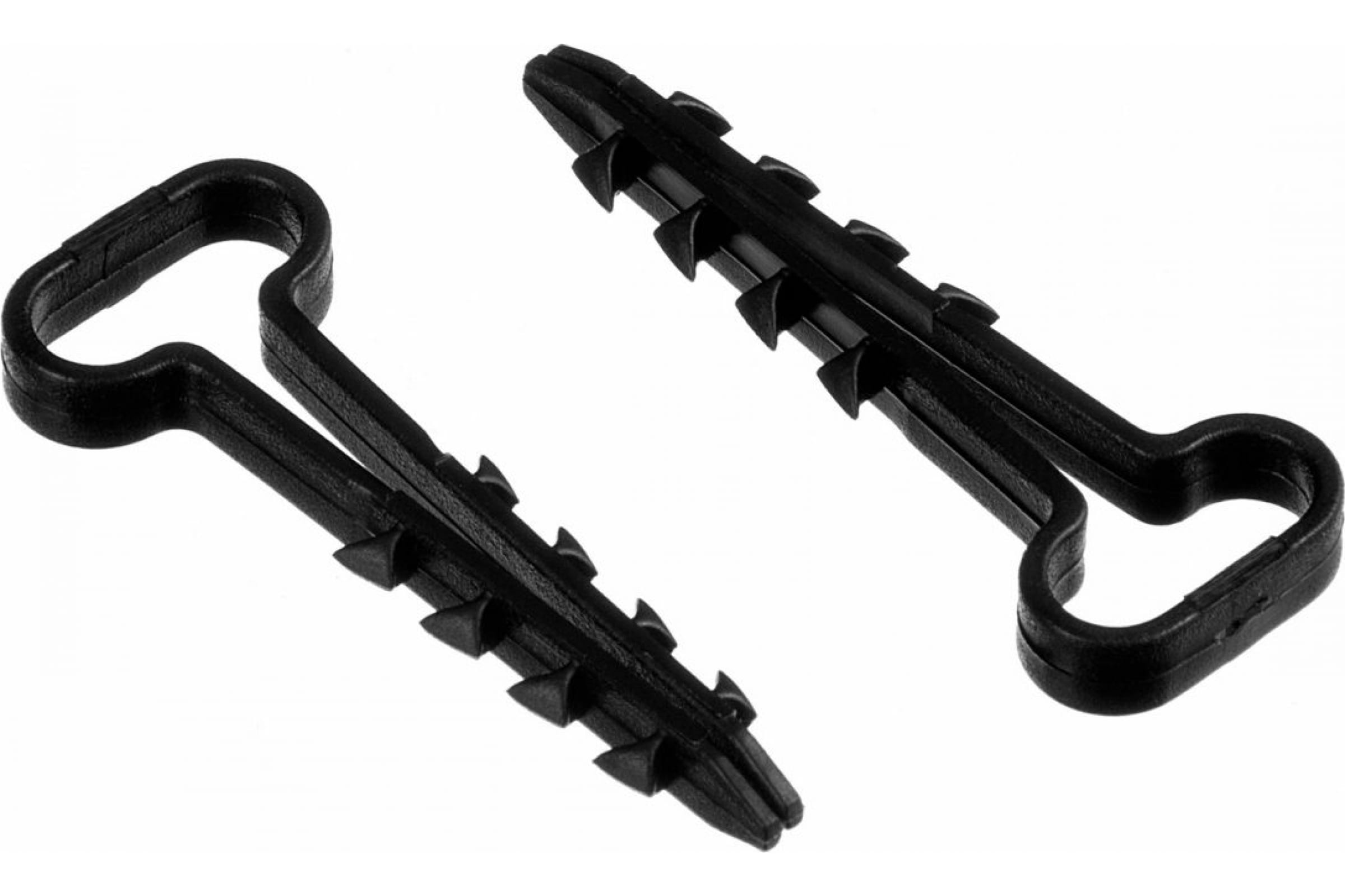 DM PLAST Дюбель-хомут 6-14 для плоского кабеля, черный 100шт dx6-14-1dm