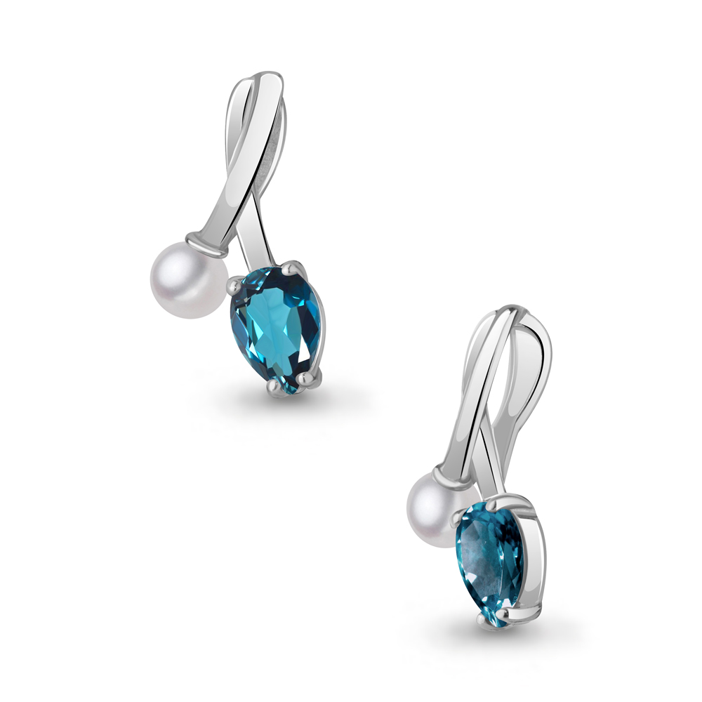 

Кулон из серебра с топазом Aquamarine Aquamarine 2533208_925_р, 2533208_925_р