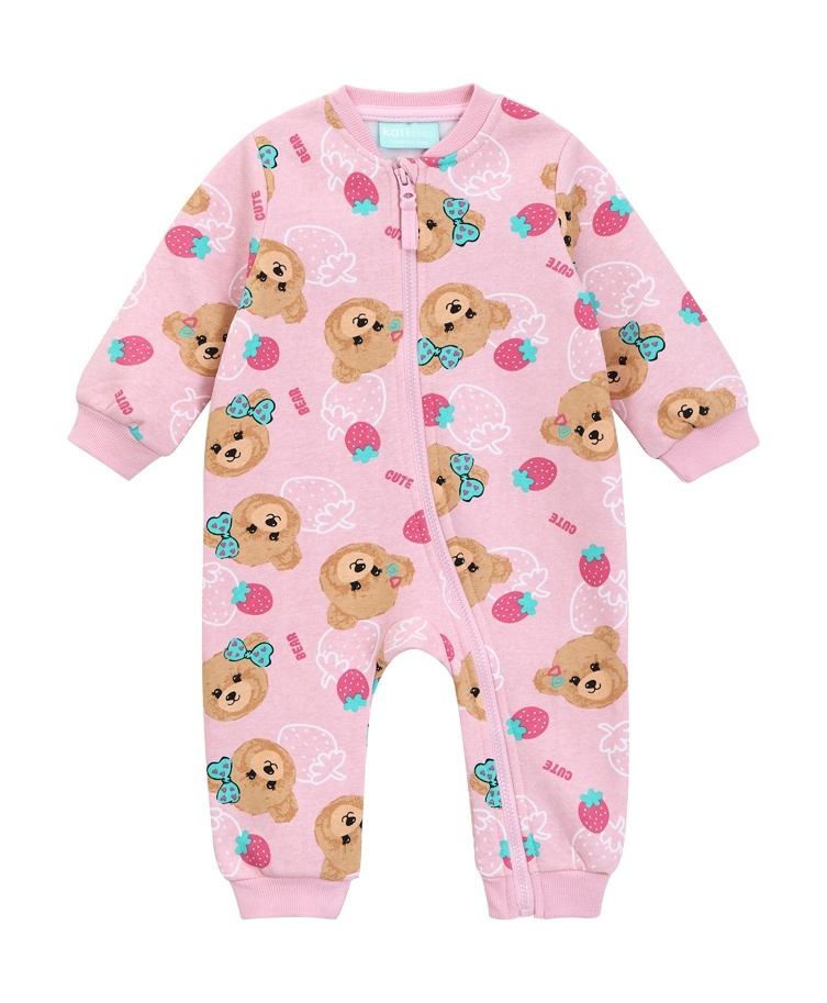 

Комбинезон детский Kari Baby AW24B074, розовый, 68, 234396