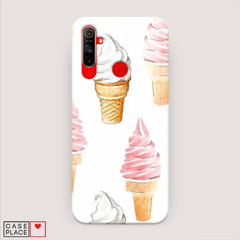 

Пластиковый чехол "Нарисованное мороженое" на Realme C3, 253020-7