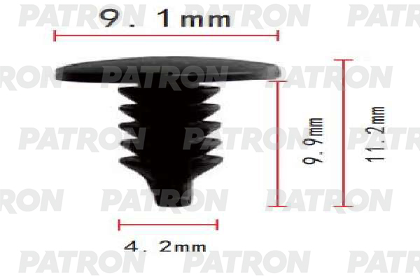 

Клипса пластмассовая PATRON p371788