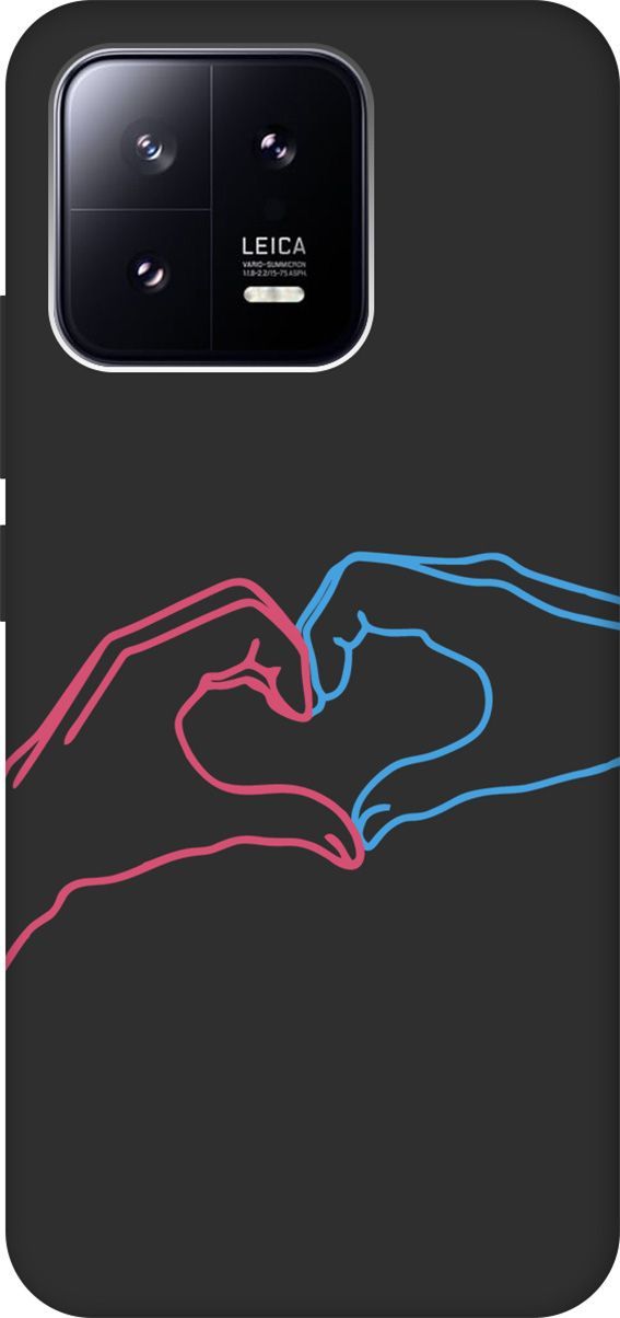

Матовый Soft Touch Чехол на Xiaomi 13 с 3D принтом "Fall in Love" черный, Черный;голубой, 159020