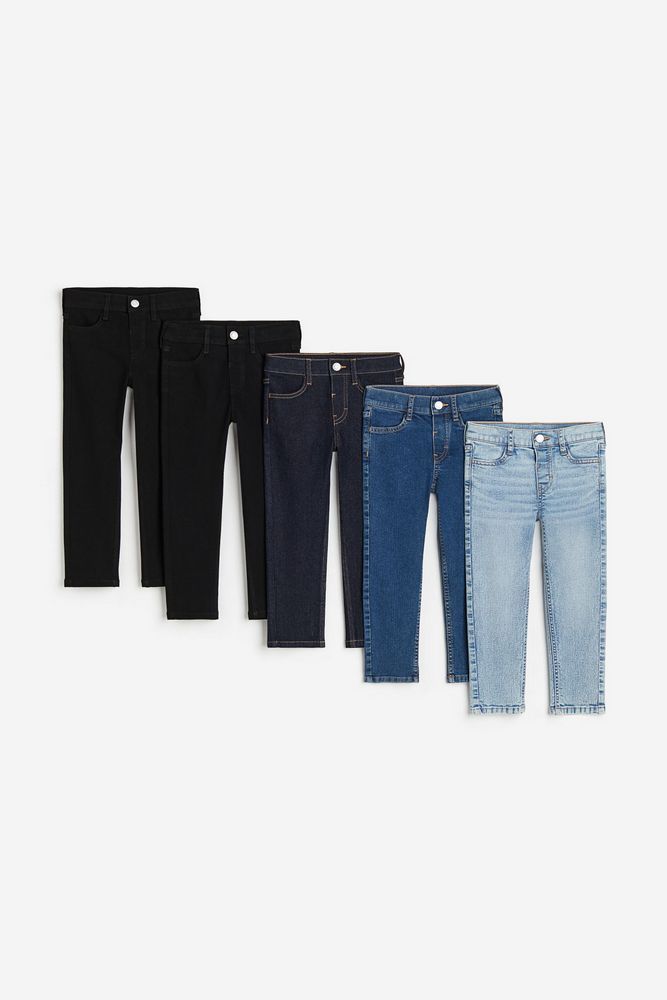 

Джинсы детские H&M 1139559, Джинсовый синий, черный, 140, 1139559