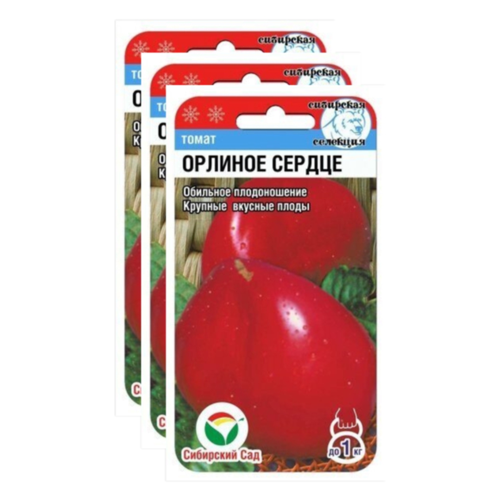 

Семена томат Орлиное сердце Сибирский сад 23-02367 3 уп., Томат