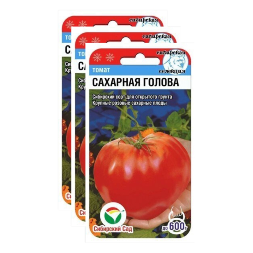 

Семена томат Сахарная голова Сибирский сад 23-02397 3 уп., Томат