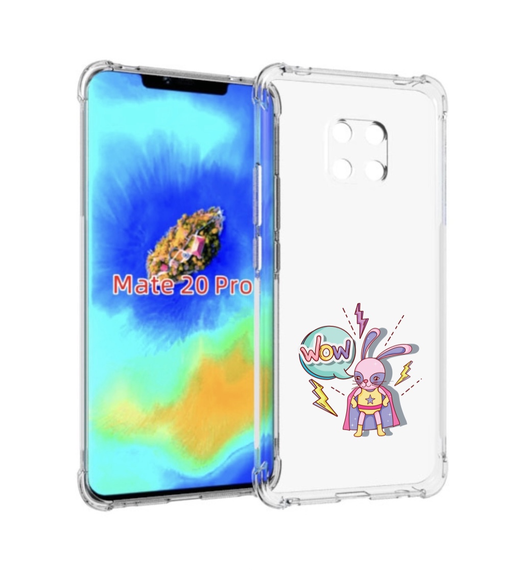 

Чехол MyPads Вау для Huawei Mate 20 Pro/Mate 20 RS 6.39, Прозрачный, Tocco