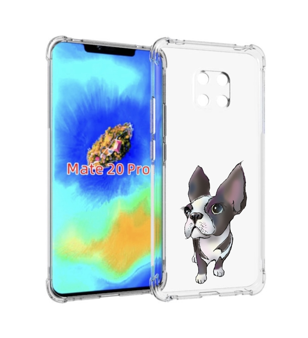 

Чехол MyPads Бульдожка для Huawei Mate 20 Pro/Mate 20 RS 6.39, Прозрачный, Tocco
