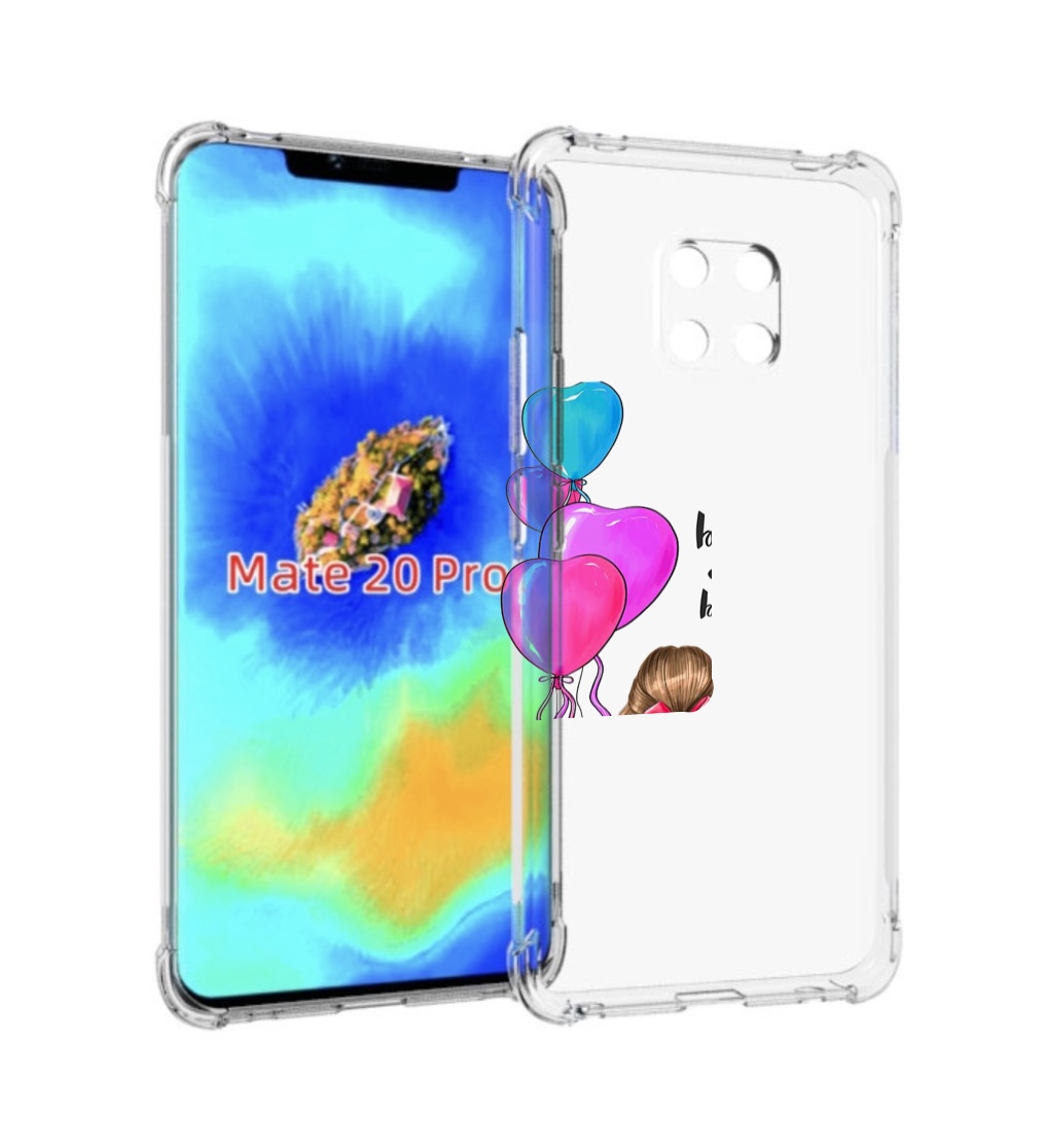 

Чехол MyPads Будь-собой для Huawei Mate 20 Pro/Mate 20 RS 6.39, Прозрачный, Tocco