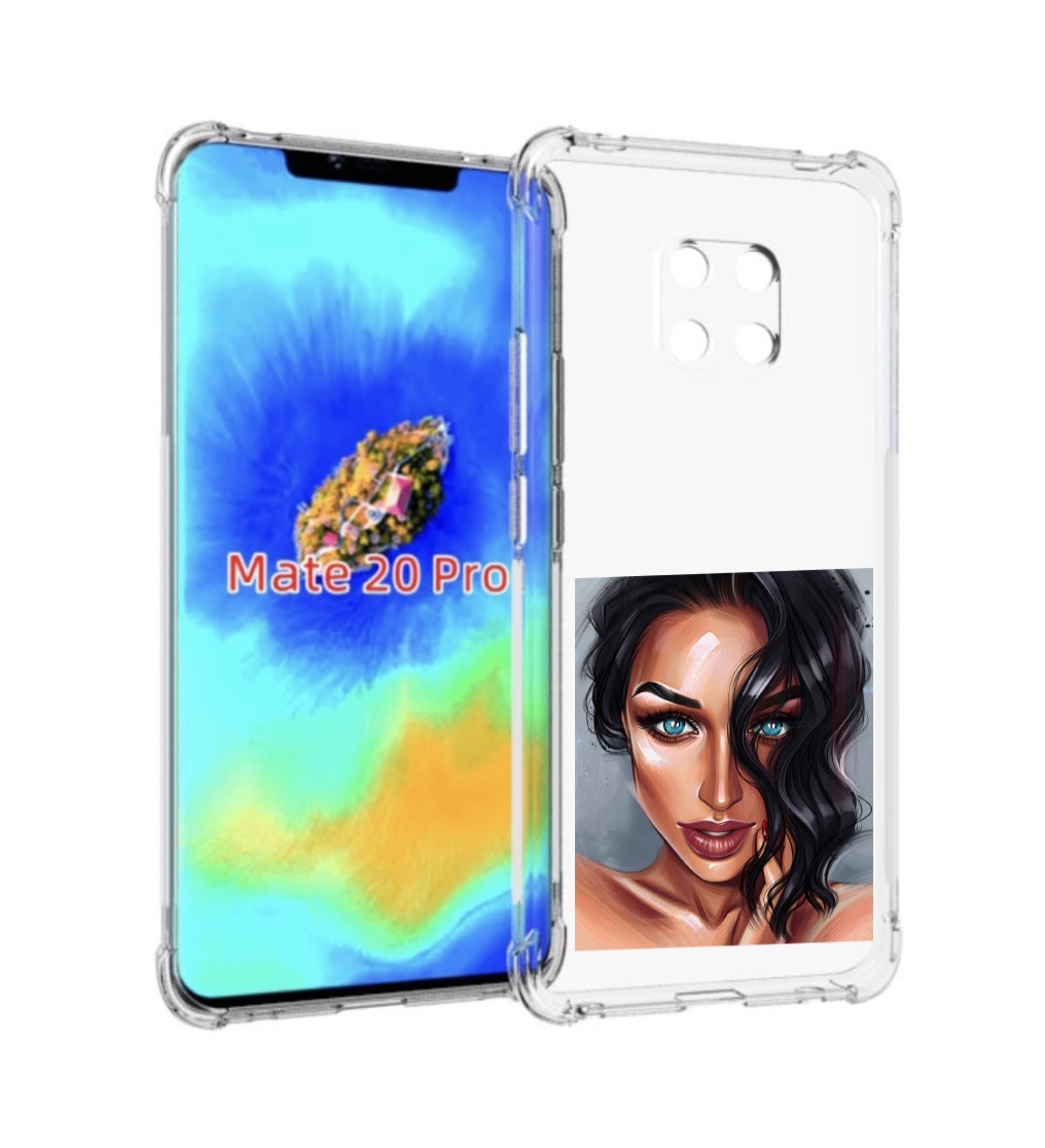 фото Чехол mypads брюнетка для huawei mate 20 pro/mate 20 rs 6.39