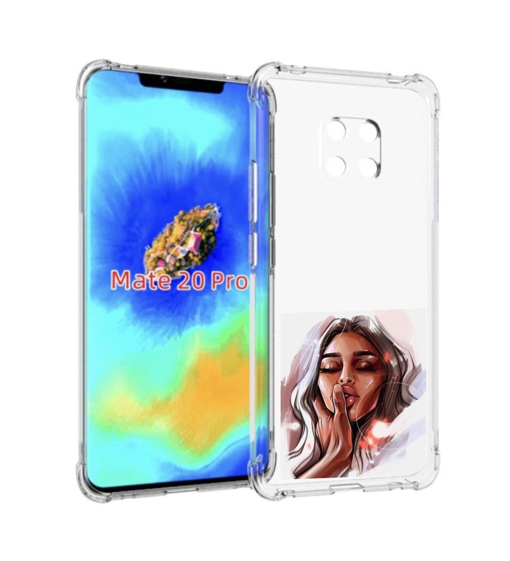 

Чехол MyPads Большие-губы женский для Huawei Mate 20 Pro/Mate 20 RS 6.39, Прозрачный, Tocco